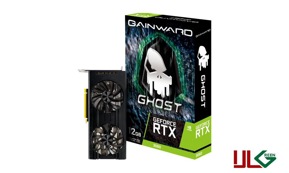 VGA GainWard Ghost RTX3060 12GB GDDR6 LHR کارت گرافیک گینوارد گاست ۳۰۶۰ ۱۲گیگابایت gainward GeForce RTX 3060 Ghost LHR Graphics Card